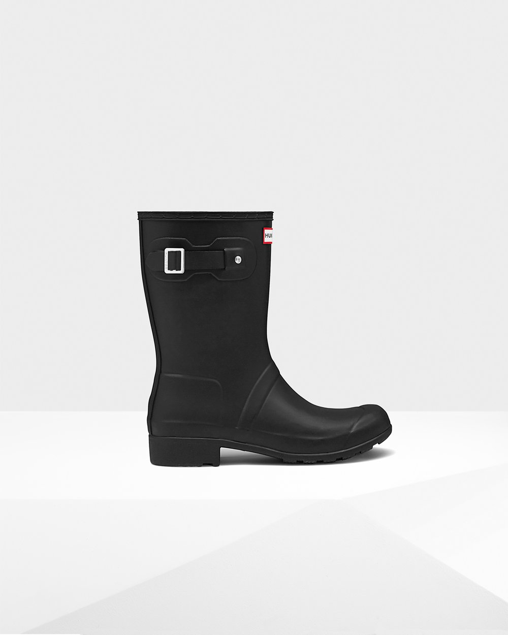 Women Hunter Original Tour Foldable | Short Rain Boots Black | NZ-62107-KJZT